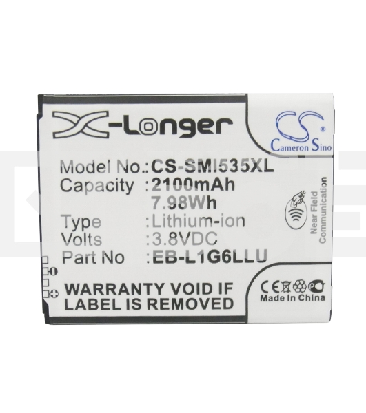 Аккумулятор CameronSinoCS-SMI535XL для Samsung Galaxy S3 I93003.8V / 2100mAh / 7.98Wh