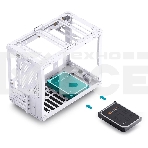 Корпус без блока питания JONSBO C6 MAX Handle, Mini-Tower, TG, no fan, 1xUSB-A 3.0 + 1xUSB-C 3.1, mATX, mITX White, фото3