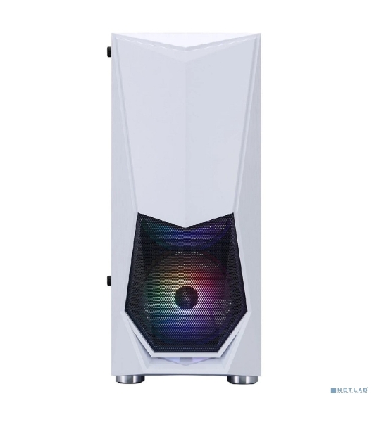 Компьютерный корпус 1STPLAYER DK DK-3 белый, ATX, 4x120мм FRGb fans