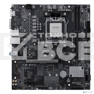 Материнская плата MSI PRO B840M-B, AM5, AMD B840, 2xDDR5, 4xSATA, 2xM.2, 1xPCIe 4.0 x16, 1xPCIe 3.0 x1, 1xHDMI, 1xVGA, 1x2.5Gb LAN, 4xUSB-A 5Gbps, 2xUSB-A 2.0, 3x3.5 мм, 7.1, mATX