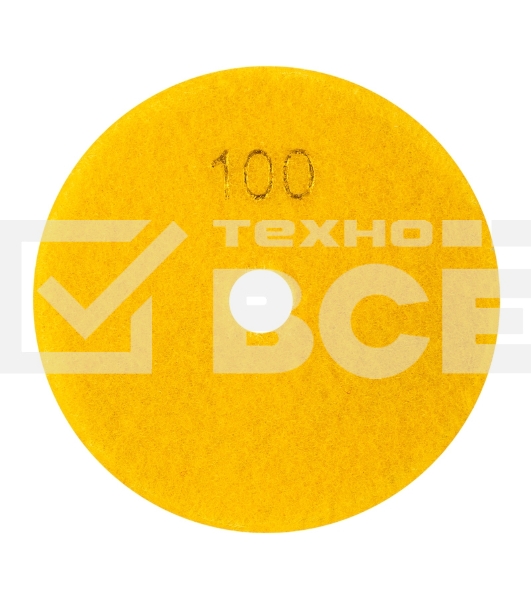 Круг алмазный KRANZ гибкий шлифовальный Черепашка 125 мм, P100, сухое/мокрое шлифование