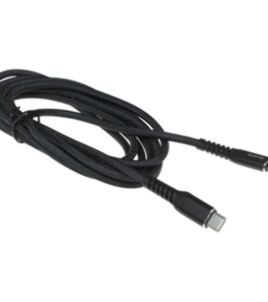 Кабель QUMO, MFI С94, Type-C на MFI Apple 8 pin, силиконовый, 1м, 2,22A, 9V, 20W, PD черный