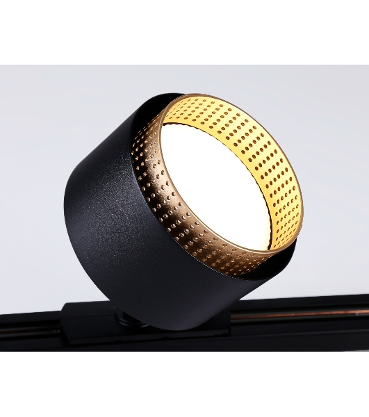 Трековый однофазный светильник Ambrella light GL5381 BK/GD черный/золото GX53 max 12W D95*130
