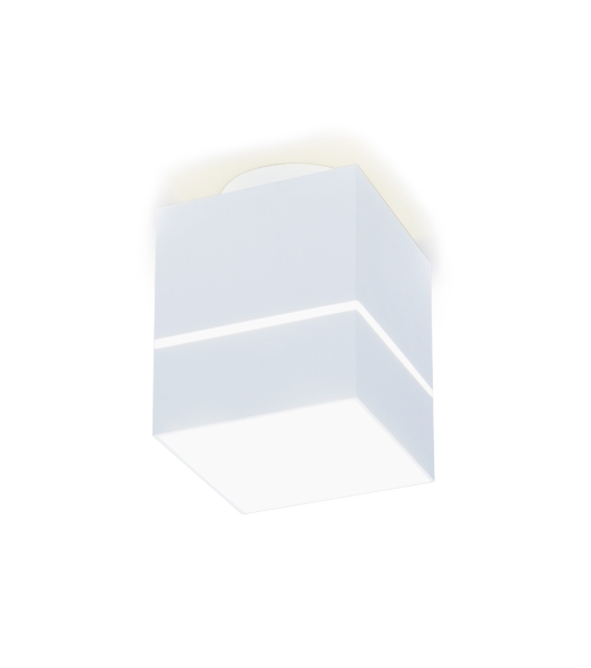 Светильник Ambrella light TN257 WH/S белый/песок LED 4200K 7W 80*80*100