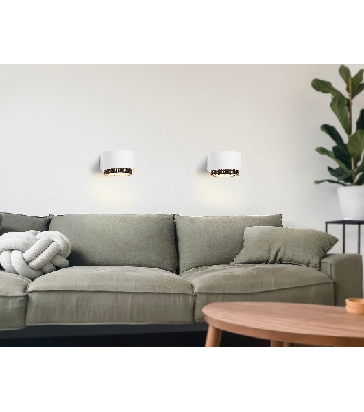 Светильник Ambrella light TN71296 WH/BK белый/черный GX53 max 12W 95*62*120