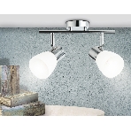 Светильник Ambrella light TR3963/2 CH/FR хром/белый матовый E27*2 max 40W 200*105*200, фото3