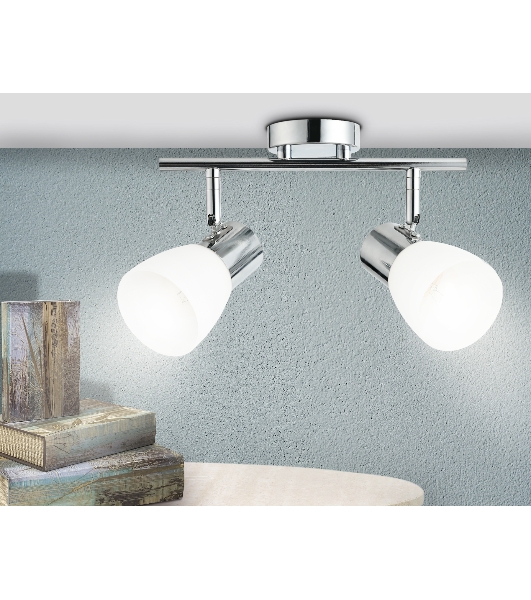 Светильник Ambrella light TR3963/2 CH/FR хром/белый матовый E27*2 max 40W 200*105*200