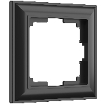 Рамка на 1 пост (черный матовый) W0012208, фото10
