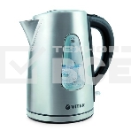 Чайник Vitek VT-7007 ST (нержавеющая сталь, 1,7 л, 2200 Вт), фото 1