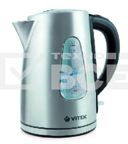 Чайник Vitek VT-7007 ST (нержавеющая сталь, 1,7 л, 2200 Вт)