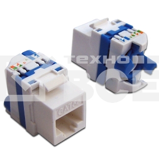 Модуль Keystone Tooless, RJ-45, кат.5E, UTP, 180 градусов, белый