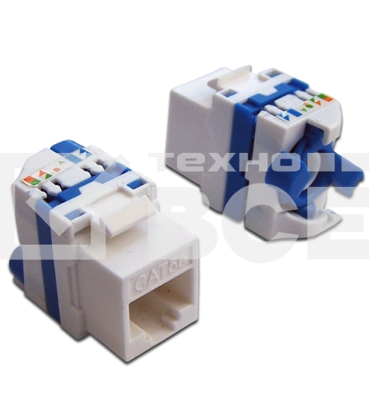 Модуль Keystone Tooless, RJ-45, кат.5E, UTP, 180 градусов, белый