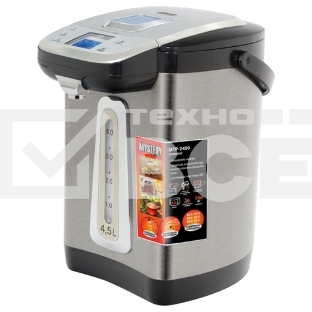 Термопот Mystery MTP-2450 4.5л. 700Вт серебристый/черный