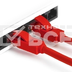 Патч-корд Greenconnect Патч-корд UTP прямой 3 m AWG24 кат.5е,  RJ45,  медь, литой (Красный), пластик пакет (GCR-LNC04-3.0m), фото5
