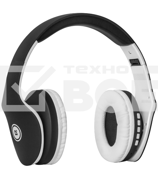 Беспроводные/проводные наушники Defender FreeMotion B525 черный/белый, накладные, Bluetooth + проводной, до 8 ч