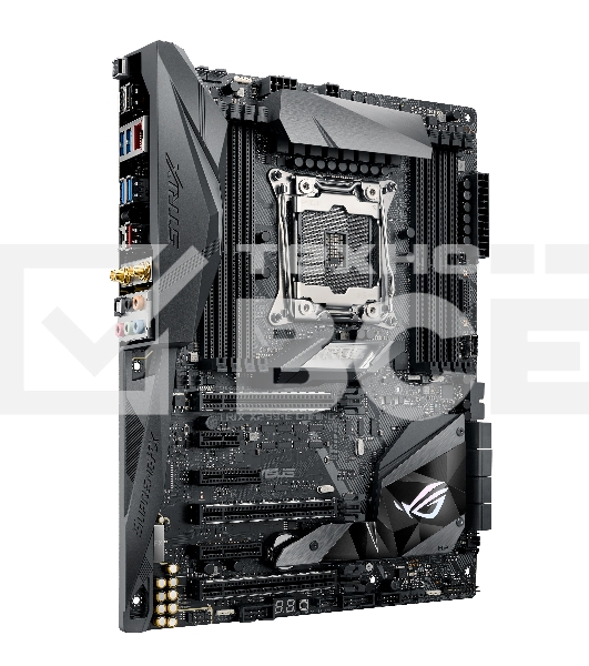 Материнская плата ASUS ROG STRIX X299-E GAMING II, LGA 2066, Intel X299, 8xDDR4, 8xSATA, 3xM.2, 1xPCIe 3.0 x8, 2xPCIe 3.0 x16, 1xPCIe x4, 1xPCIe x1, 2x 2.5Gb LAN, 1xUSB 3.2 Gen 2, 3xUSB 3.2 Gen 2, 2xUSB 2.0, 5x3.5 мм, 7.1, ATX