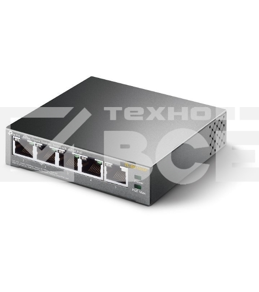 Коммутатор TP-Link SMBTL-SG1005P 5-портовый гигабитный настольный коммутатор с 4 портами PoE SMB 56W