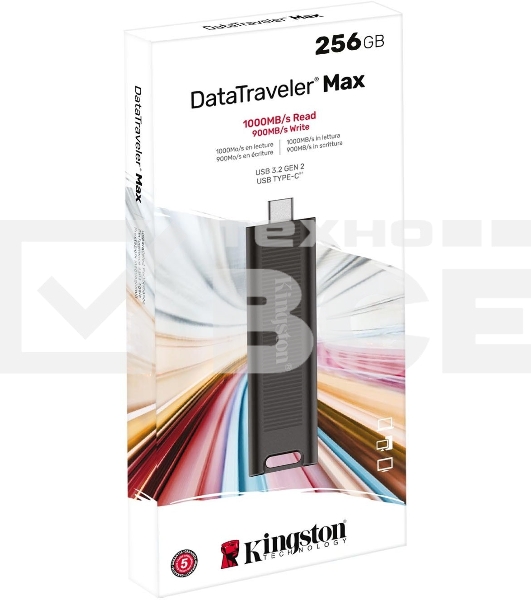 Флеш диск KINGSTON 256GB USB 3.2 Gen 2 DataTraveler Max, Type-C