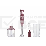 Блендер погружной Willmark WHB-1450PS (500Вт,турбо режим,Soft t, венчик, колка льда, измельч,фиолет), фото 1