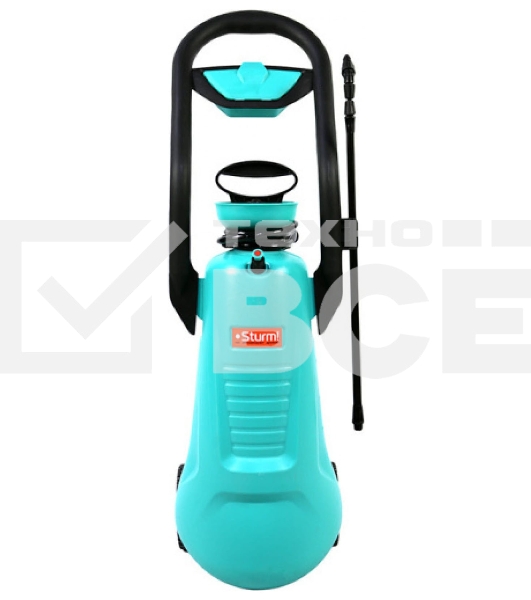 Опрыскиватель Sturm! 3016-22-16 16л с ручн насос, шланг, на колесах, с кейсом для мелочей