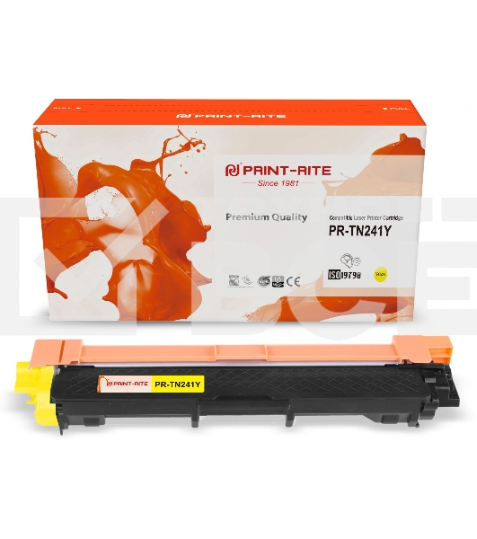 Картридж лазерный Print-Rite TFB686YPU1J PR-TN241Y TN-241Y желтый (1400стр.) для Brother HL-3170CDW