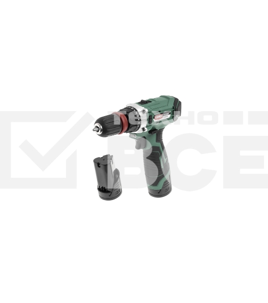 Дрель-шуруповерт аккумуляторная Haммer ACD122QC, Аккумуляторная, 12В, 2 АКБ, Кейс