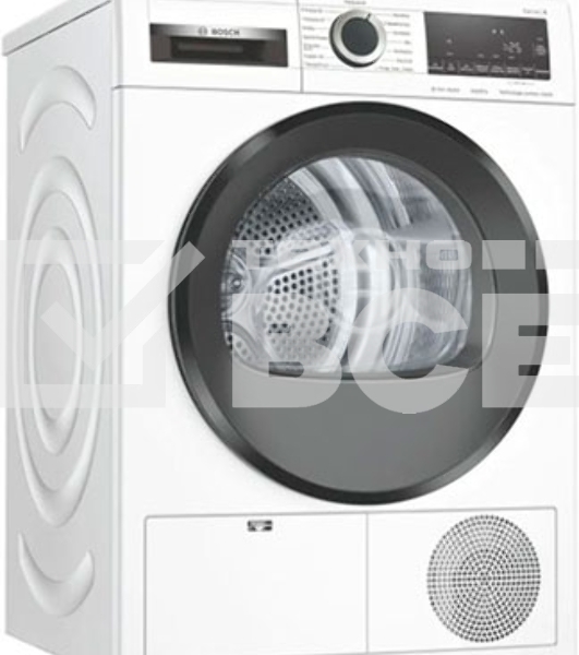 Сушильная машина Bosch WQG241AKPL белый/черный, 9 кг, сушка - тепловой насос, программ - 14, 59.8 x 84.2 x 61.3 см