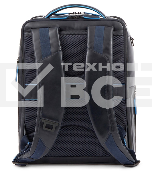 Рюкзак мужской Piquadro Blue Square Revamp CA4818B2V/N черный кожа