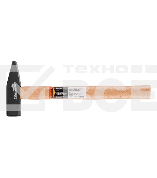 Молоток слесарный Sparta 700 г, квадратный боек, деревянная рукоятка