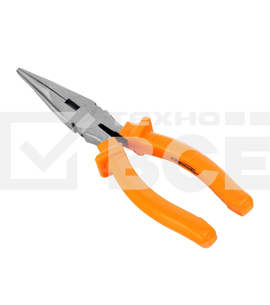 Длинногубцы Classic, 200 мм, прямые шлифованные, пластмассовые рукоятки Sparta
