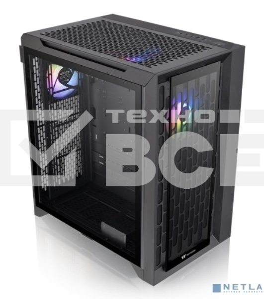 Компьютерный корпус Thermaltake CTE C700 TG ARGB черный без БП ATX 3x140mm 2xUSB3.0 audio bott PSU