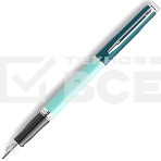 Ручка перьевая Waterman Hemisphere Colour Blocking (2190122) Green CT сталь нержавеющая F подар.кор., фото2