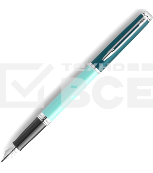 Ручка перьевая Waterman Hemisphere Colour Blocking (2190122) Green CT сталь нержавеющая F подар.кор.