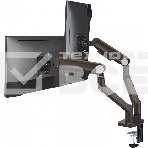 Кронштейн для мониторов Ultramounts UM733BR черный/коричневый 17'-32' макс.8кг крепление к столешнице поворот и наклон, фото10