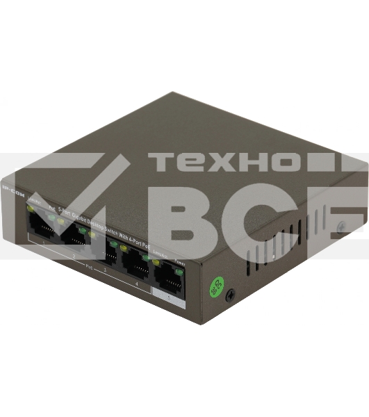 Коммутатор 5PORT 10/100/1000M G1105P-4-63W IP-COM