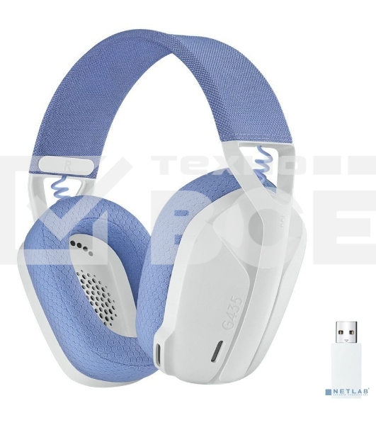 Гарнитура Logitech Headset G435 LIGHTSPEED Wireless Gaming WHITE - Retail