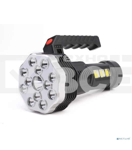 Фонарь Ultraflash LED51537 (фонарь акк 4В, черный, 16LED, 3 Вт, 4 реж, Micro USB, бокс)