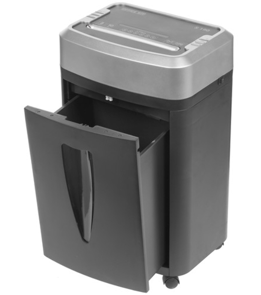 Шредер Office Kit S190 (2х2) черный (секр.P-7) фрагменты 7лист. 20лтр.