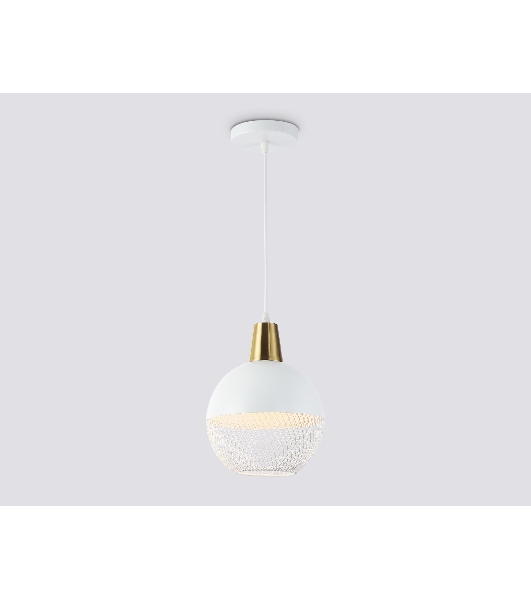 Светильник Ambrella light TR8502 WH/CP белый/медь E27 max 60W D200*1000
