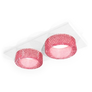 Комплект встраиваемого светильника Ambrella light XC6525042 SWH/PI белый песок/розовый MR16 GU5.3 (C6525, N6152)