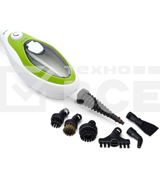 Швабра паровая Kitfort KT-1004-2 1500Вт зеленый/белый