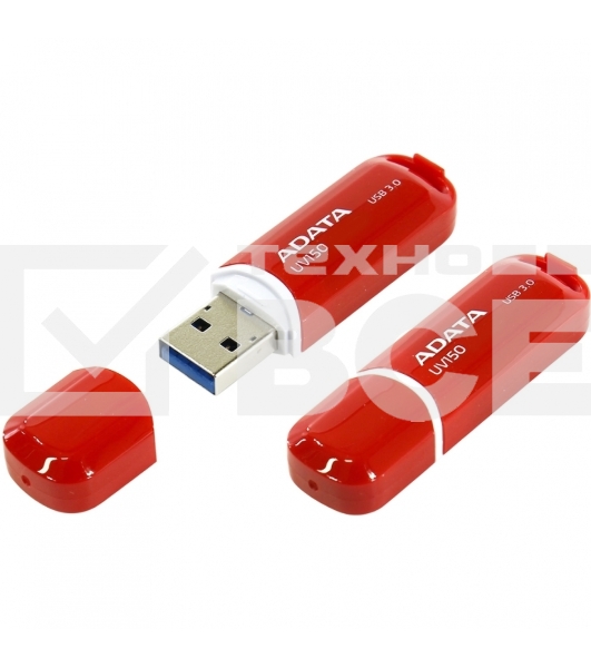 Флеш диск 64GB ADATA UV150, USB 3.0, Красный