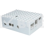 Корпус RA181 white для микрокомпьютера Raspberry Pi 3 ACD White ABS Plastic Building Block case for Raspberry Pi 3, фото 1
