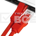 Патч-корд Greenconnect Патч-корд UTP прямой 3 m AWG24 кат.5е,  RJ45,  медь, литой (Красный), пластик пакет (GCR-LNC04-3.0m), фото7