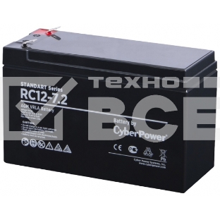 Батарея для ИБП SS CyberPower Standart series RС 12-7.2/12V 7.2 Ah