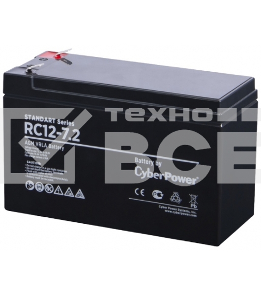 Батарея для ИБП SS CyberPower Standart series RС 12-7.2/12V 7.2 Ah