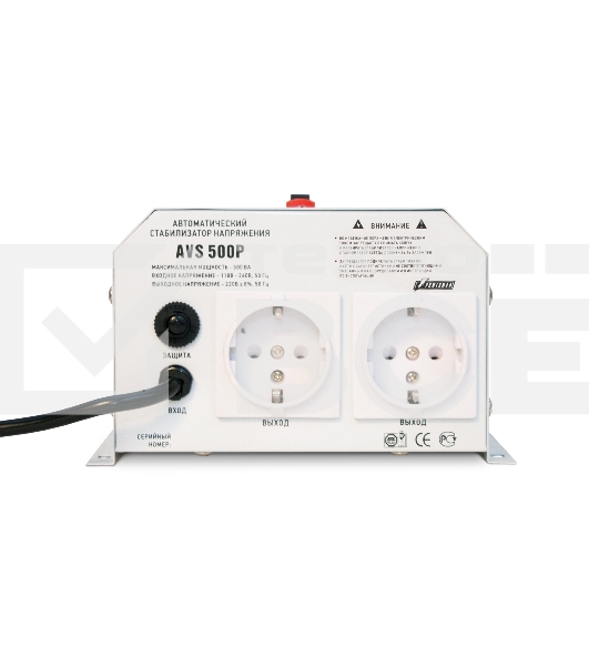 Стабилизатор напряжения Powerman  AVS-500P (220В±8% 500ВА,5А,КПД 98%, циф. индикация вх./вых.)