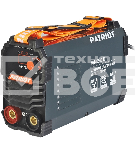 Сварочный аппарат Patriot WM230D инвертор ММА 10.7кВт