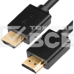 Кабель Greenconnect 5.0m HDMI версия 2.0, HDR 4:2:2, Ultra HD, 4K 60 fps 60Hz/5K*30Hz, 3D, AUDIO, 18.0 Гбит/с, 28/28 AWG, OD7.3мм, тройной экран, черный, GCR-HM411-5.0m Greenconnect Кабель 5.0m HDMI версия 2.0, HDR 4:2:2, Ultra HD, 4K 60 fps 60Hz/5K*30Hz,, фото2