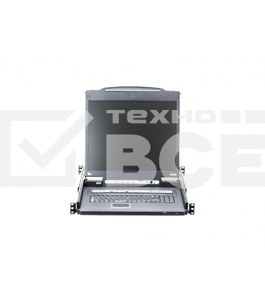 Переключатель KVM 16-портовый IP с ЖК-дисплеем Slideaway/ATEN SINGLE RAIL 16P PS/2-USB LCDKVMP 19INCH WIH IP